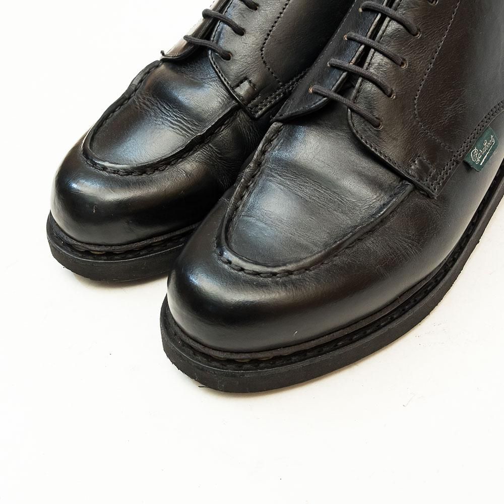 パラブーツ CHAMBORD【シャンボード】Uチップ ブラック リスレザー