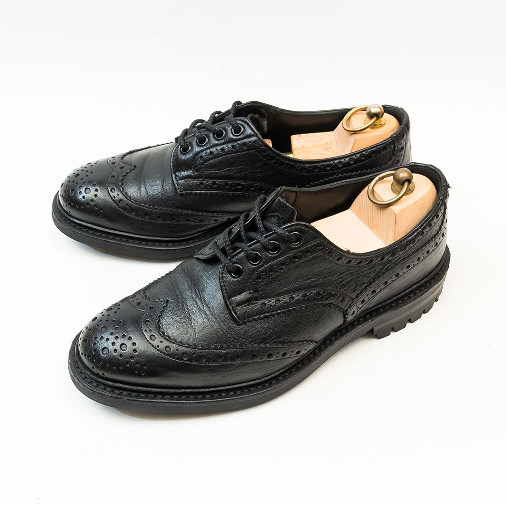 トリッカーズ BOURTON(バートン)ウィングチップ ブラック オリヴィア ワインハイマー サイズ7.5 -  中古革靴販売|革靴の通販ラスタイルシューズショップ