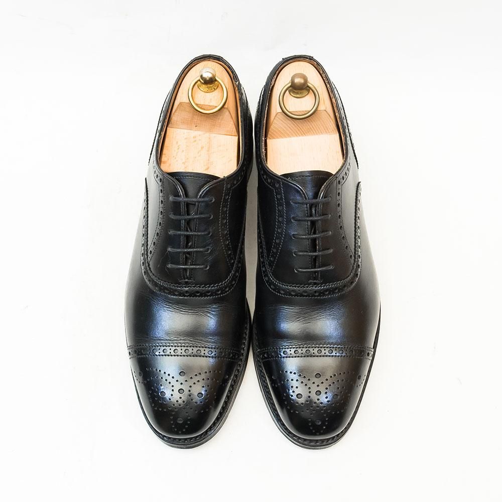 CHEANEY ジョセフ チーニー WILFRED レザーソール セミブローグ BLACK CALF 【Fitting G】