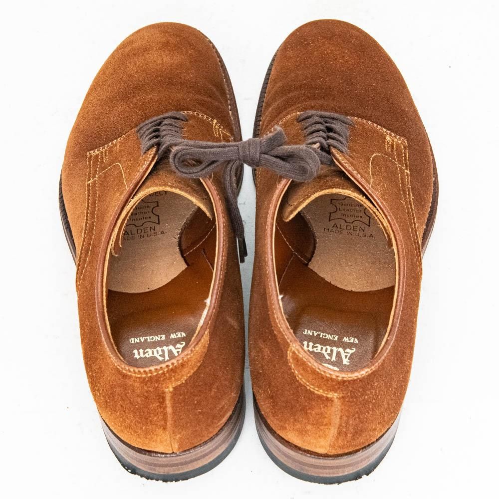 オールデン 53504 プレーントゥ スナフスエード モディファイドラスト