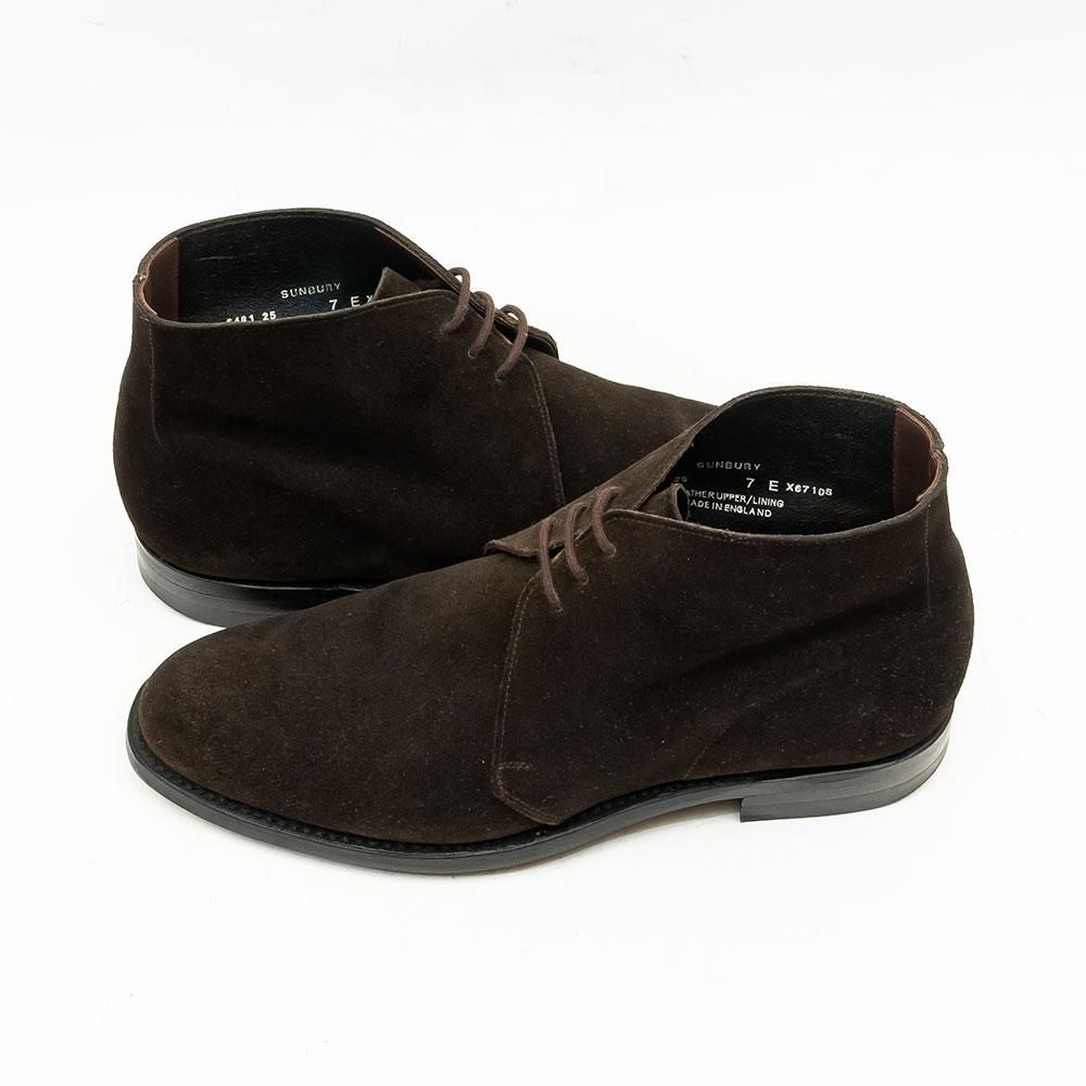 靴 CROCKET & JONES x UNITED ARROWS SUNBURY クロケット＆ジョーンズ SUNBURY チャッカブーツ スエード アン