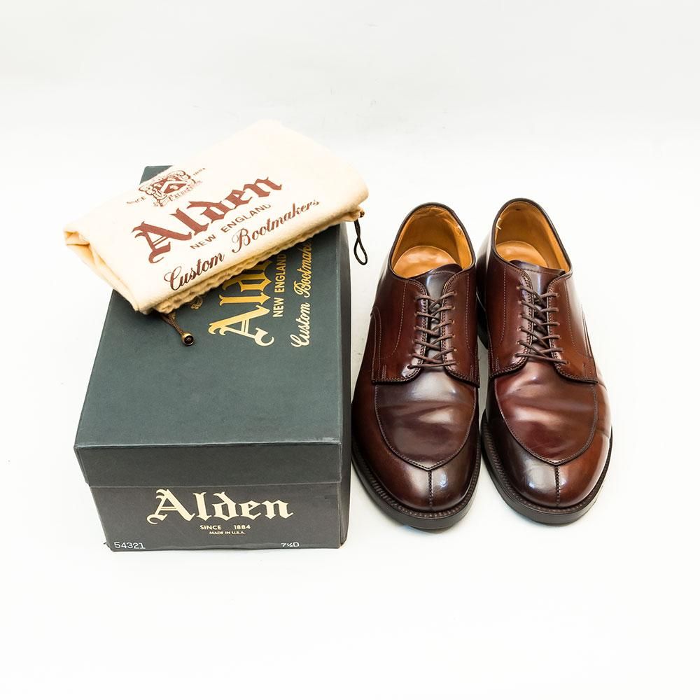 オールデン 54321 Vチップ バーガンディ コードバン サイズ7.5D - 中古