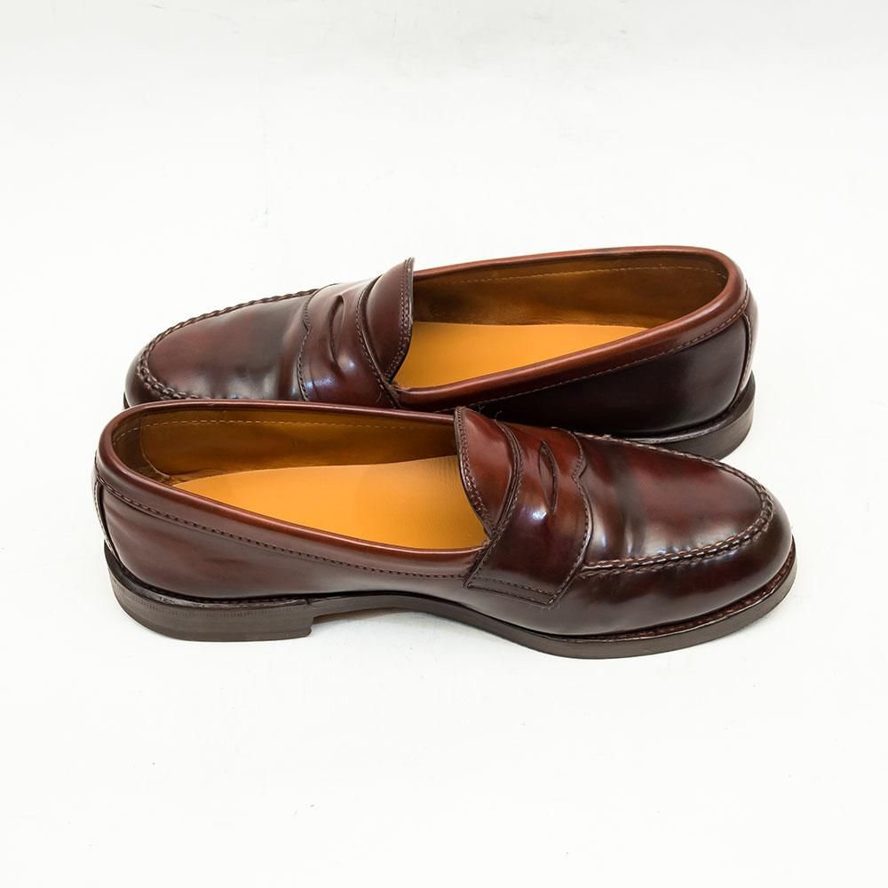 d0030 良品 オールデン 986 コードバン コインローファー 6 B/D オールデン 986 コインローファー コードバン バーガンディ