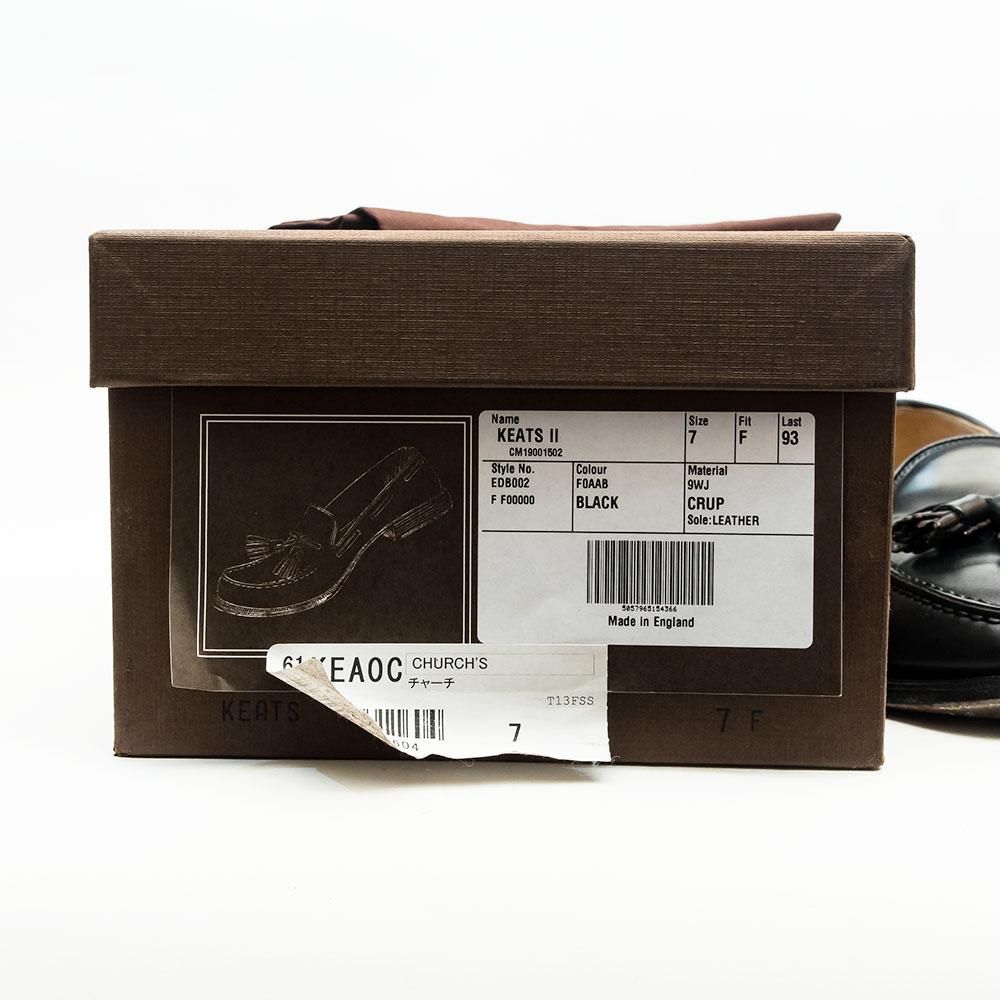 【美品】Church’s キーツ 65F コードバン タッセルローファー 付属品 美品】Church's キーツ 65F コードバン タッセルローファー 付属