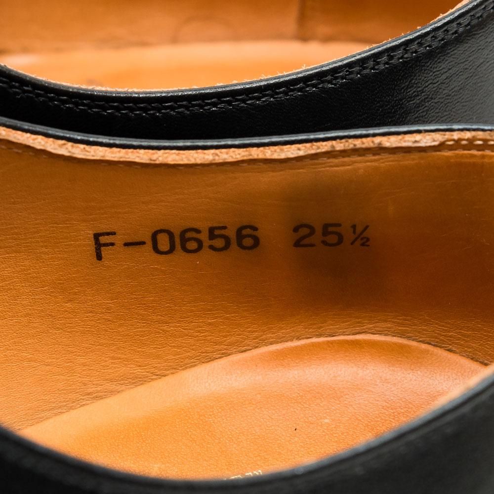 超美品！スコッチグレイン F-0656 ストレートチップ黒 ビブラム 24.5㌢ スコッチグレイン F-0656 ストレートチップ ブラック サイズ25.5EEEE