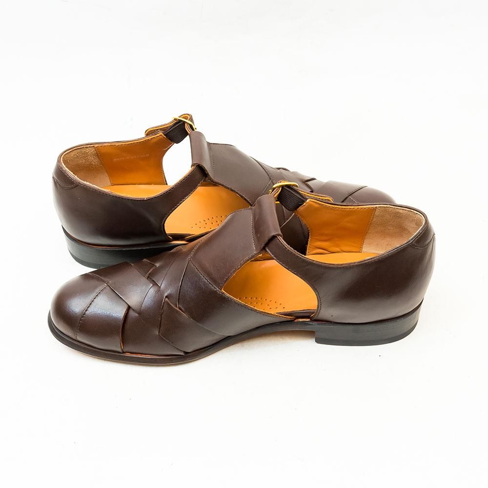 ポルペッタ グルカサンダル ダークブラウン カーフ サイズ39.5