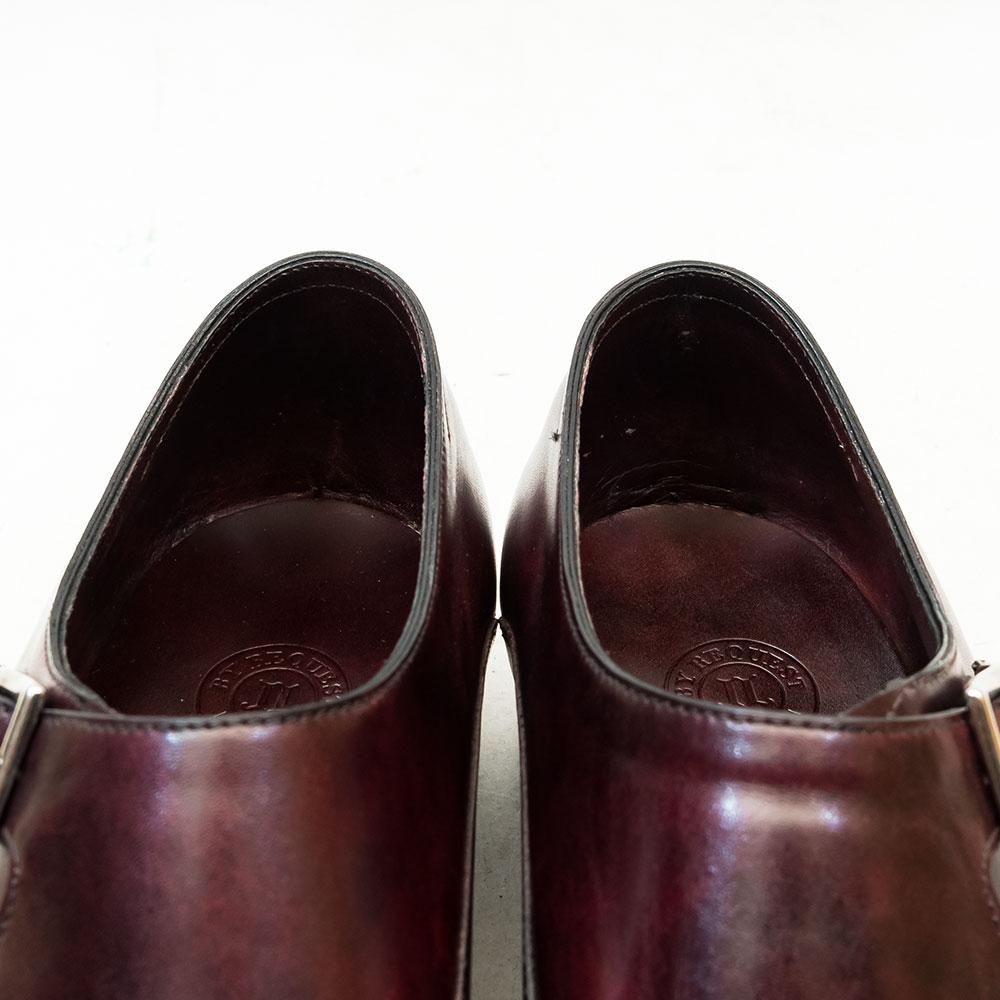 ジョンロブ CHAPEL(チャペル)ダブルモンク プラム ミュージアムカーフ