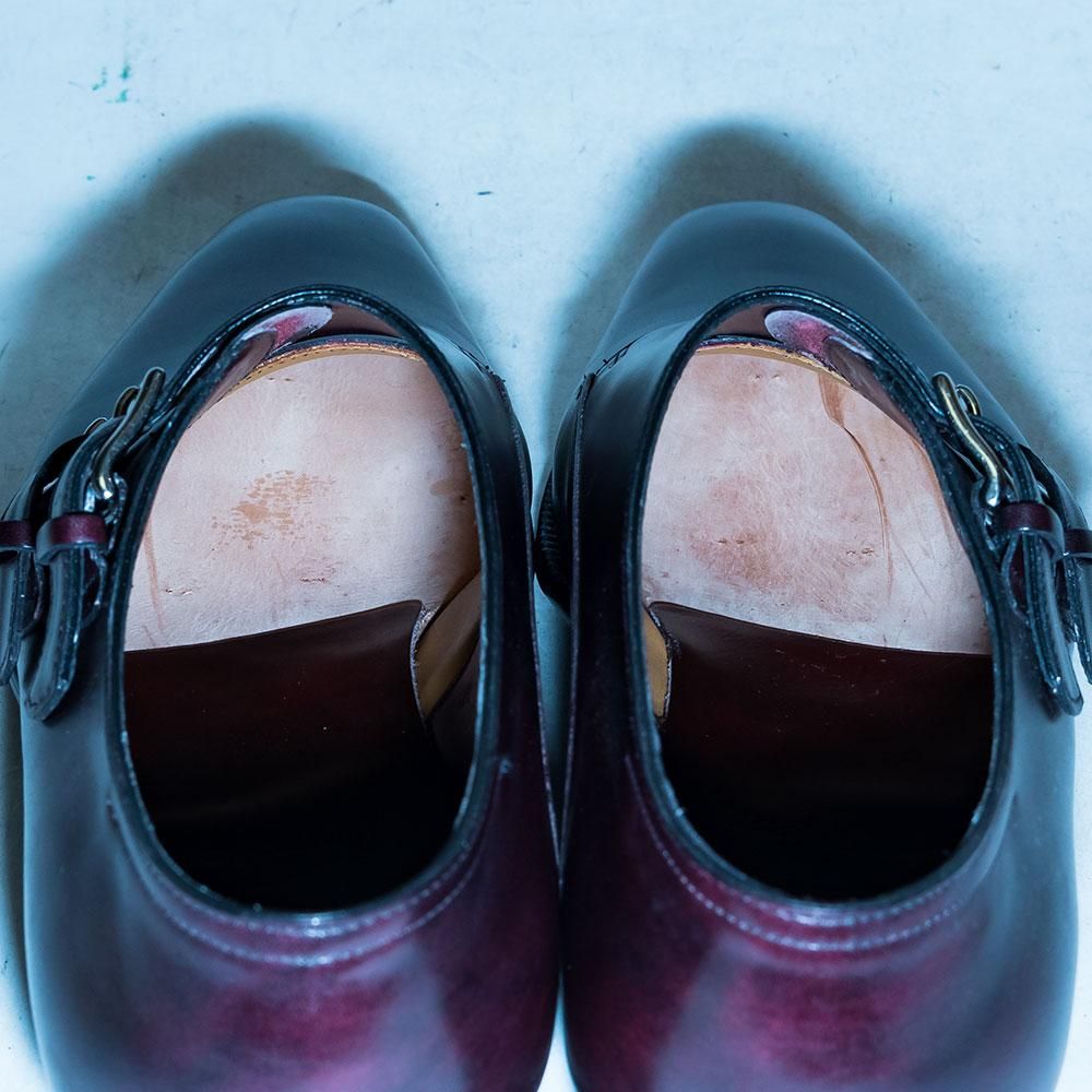 ジョンロブ　John Lobbチャペル　Chapelプラム　6 1/2 E JOHN LOBB】ジョンロブ Chapel チャペル ダブルモンク
