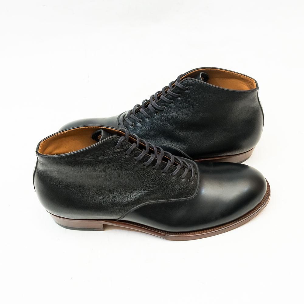 フォルメ fm-14 バルモラル レースアップ アンクルブーツ ブラック