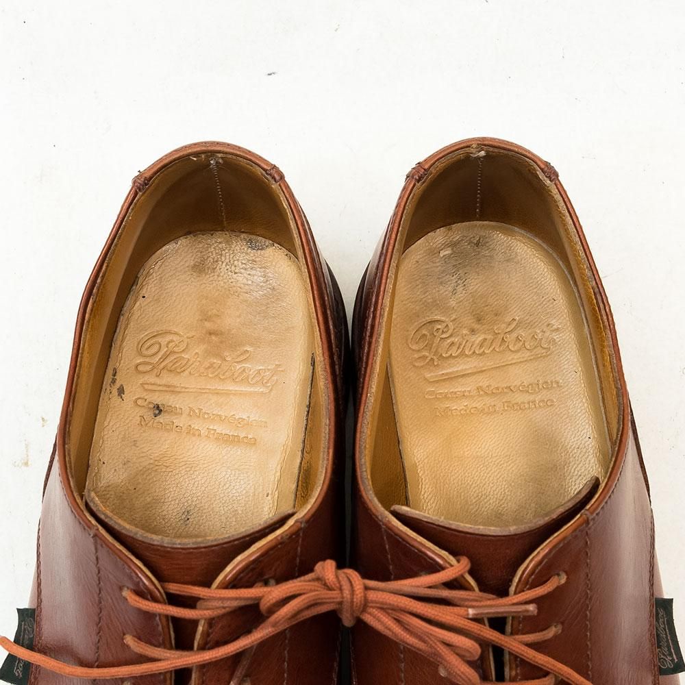 パラブーツ シャンボード 8.5 マロン リスレザー シューツリー付き パラブーツ シャンボード（Paraboot Chambord）マロン ―― 購入から3年