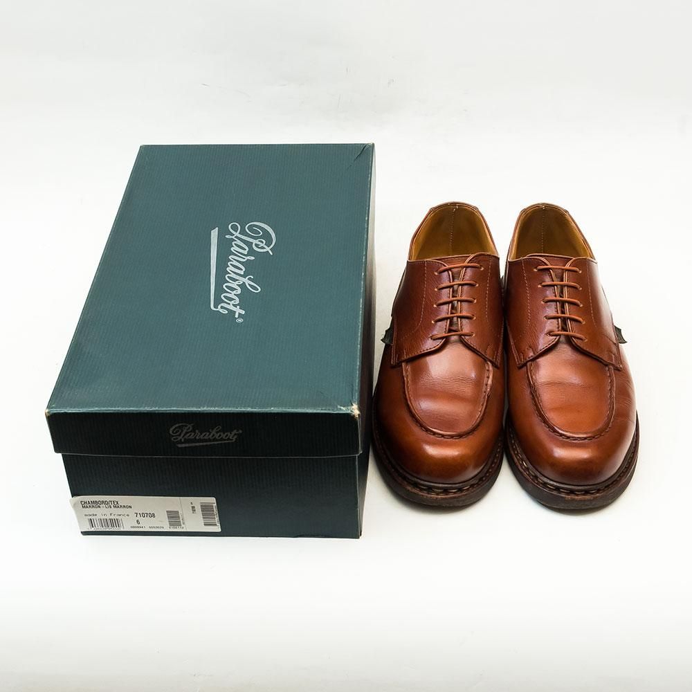 【新品未使用】 Paraboot シャンボード 6 パラブーツ CHAMBORD(シャンボード)Uチップ リスレザー マロン