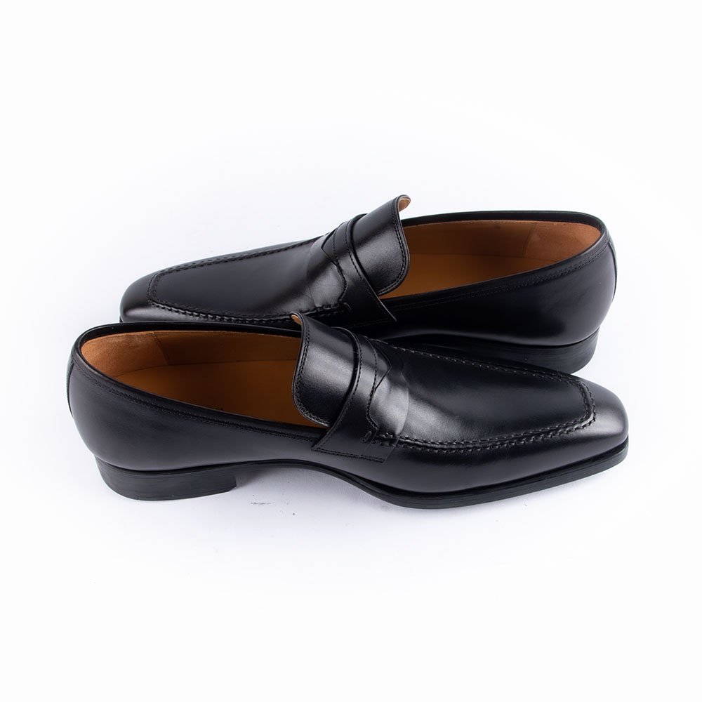 マグナーニ 15376 ペニーローファー ブラック サイズ39 - 中古革靴販売