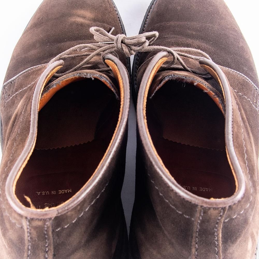 オールデン 1363 チャッカブーツ スエード ダークブラウン サイズ6.5D