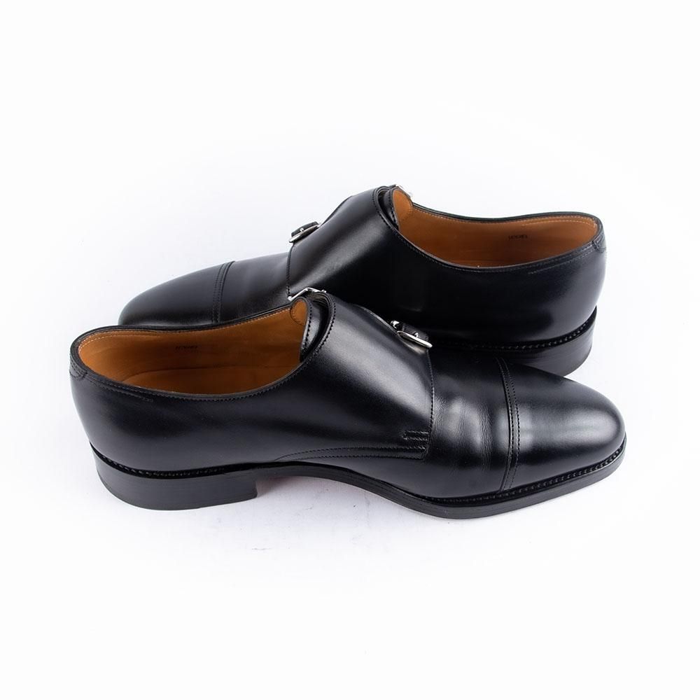 【美品】JOHN LOBB ジョンロブ WILLIAMウィリアム　黄箱・ツリー付 ジョンロブ WILLIAM(ウィリアム)ダブルモンク ブラック 黄色箱 サイズ