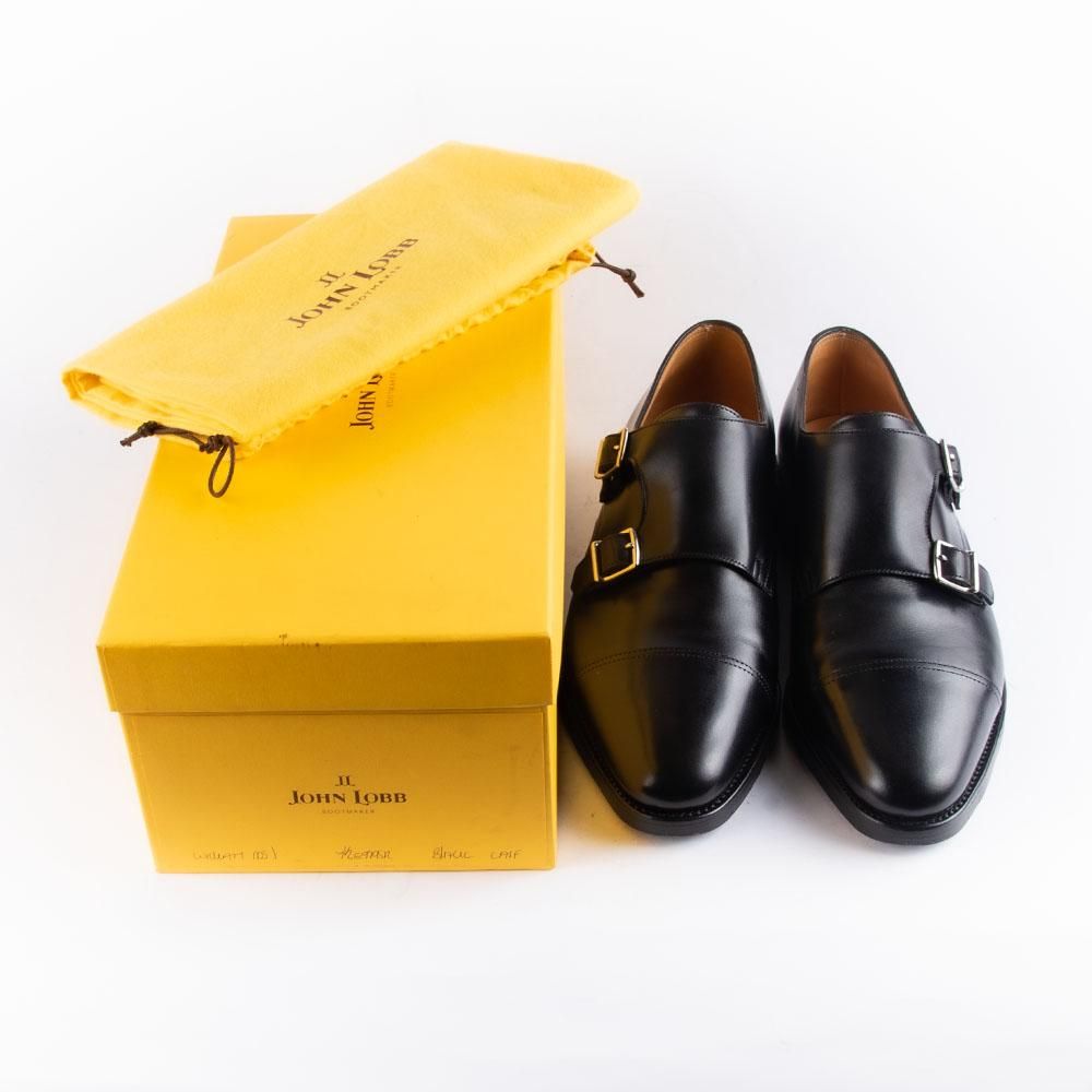 ジョンロブ WILLIAM(ウィリアム)ダブルモンク ブラック 黄色箱 サイズ
