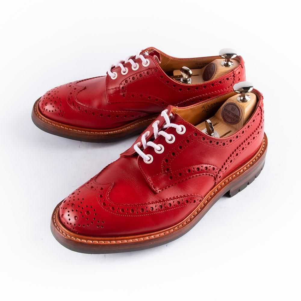 希少レッド】Tricker´s トリッカーズ サイズ８ウィングチップ-