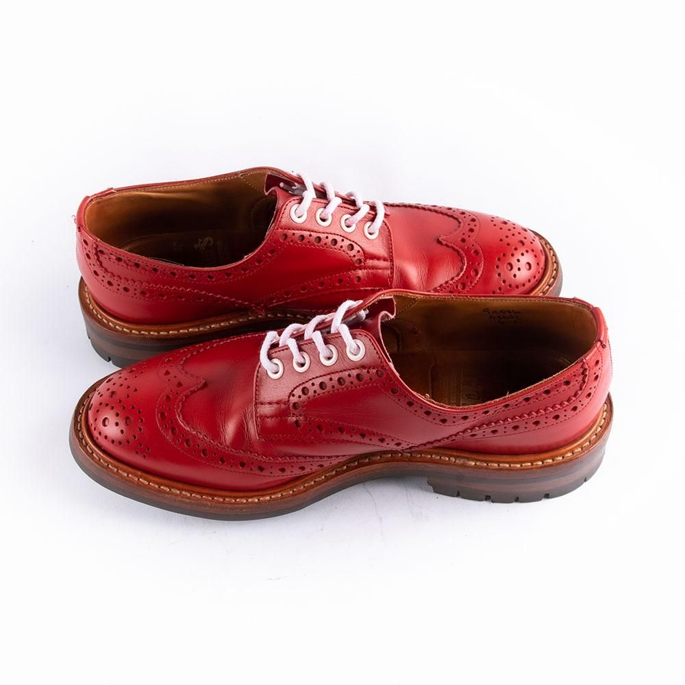トリッカーズ M5633C バートン(BOURTON)ウィングチップ レッド