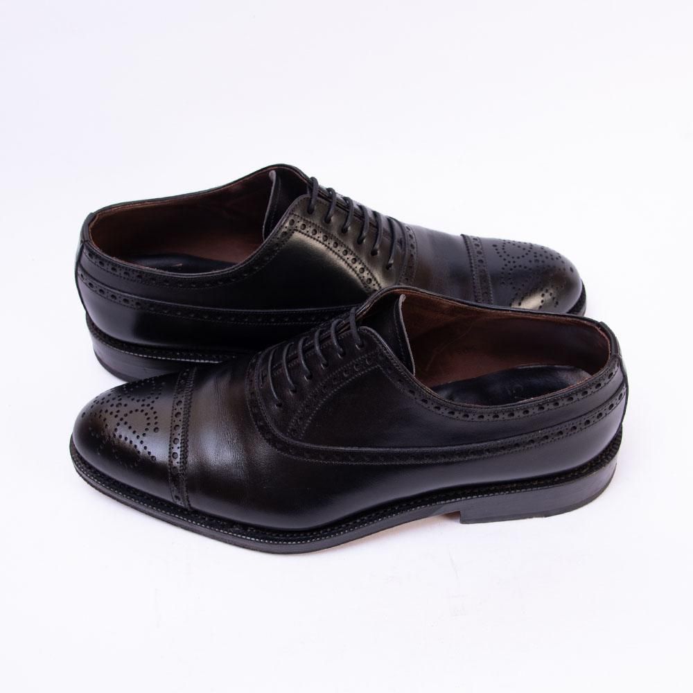 カルミナ 80443 内羽根セミブローグ ブラック ROBERT サイズ6.5