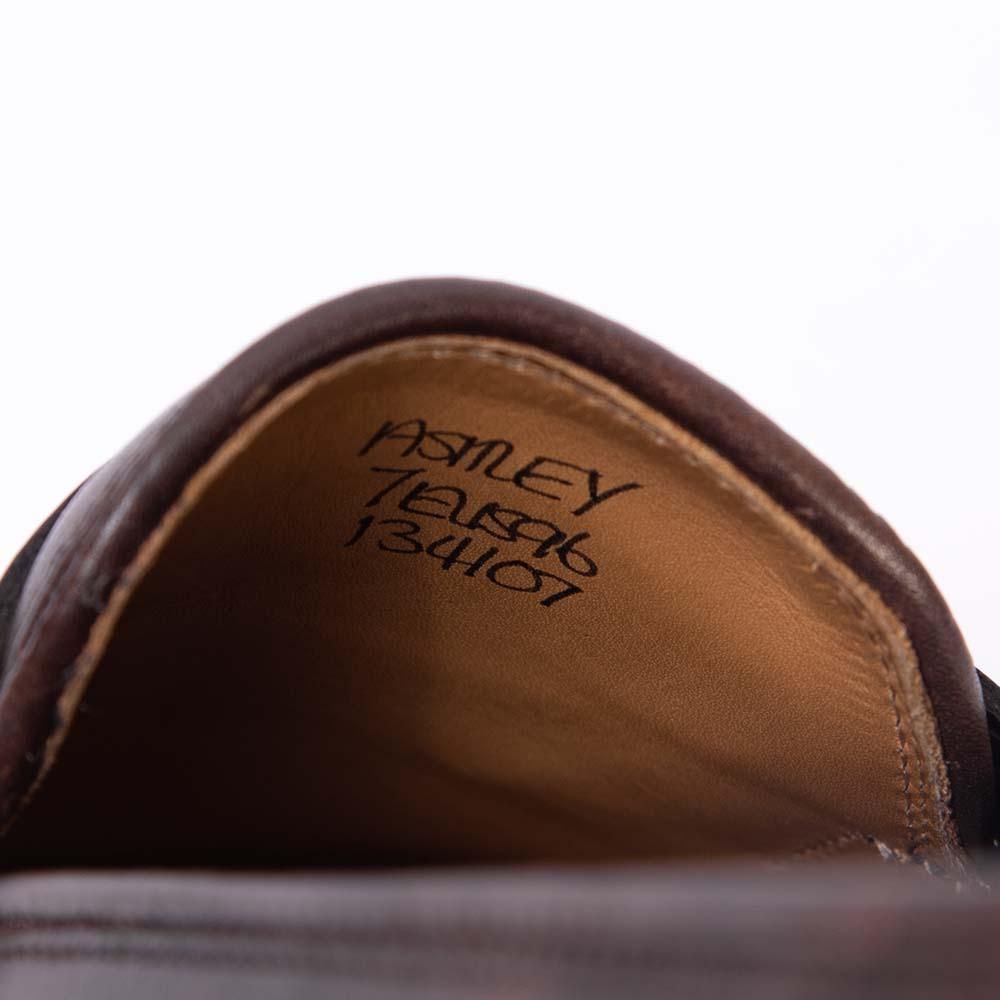 美品 ジョンロブ アシュレイ革靴 英国 本革 レザーシューズ ローファー ジョンロブ ASHLEY(アシュレイ)コインローファー ダークブラウン