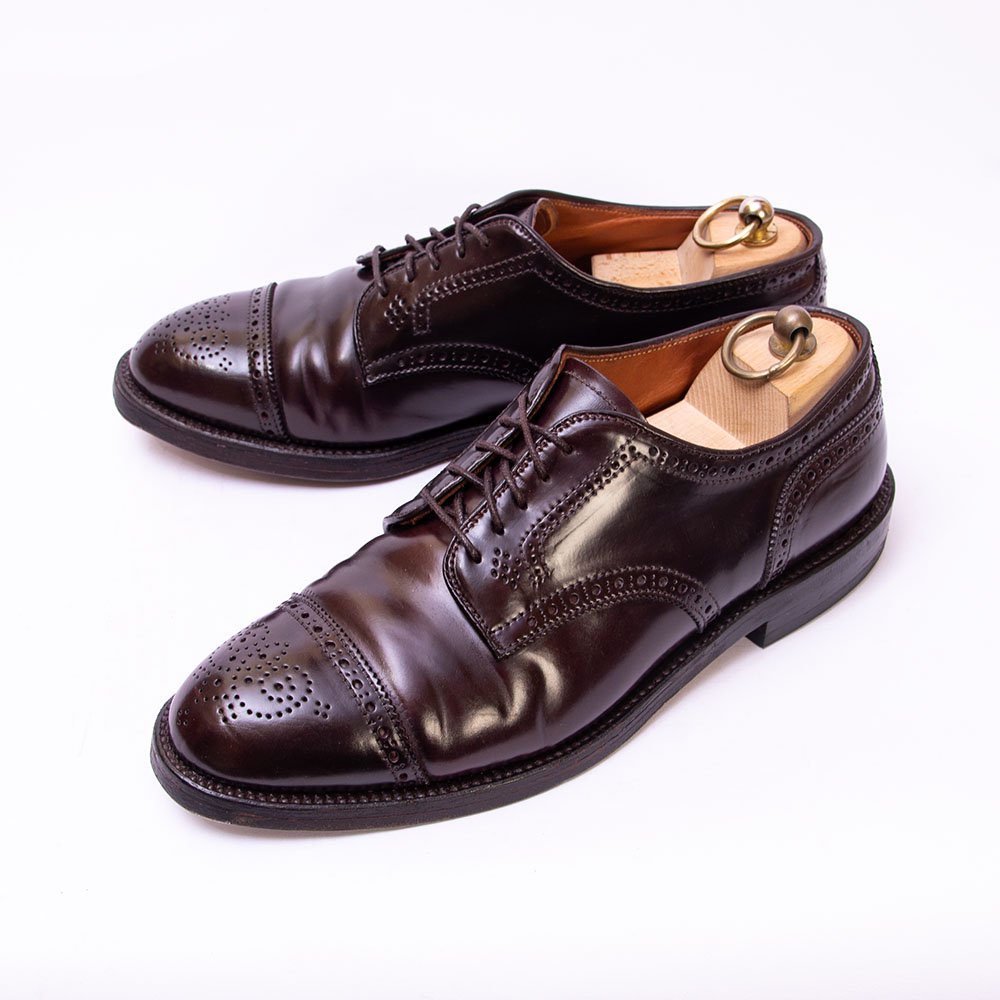 オールデン 2145 外羽根セミブローグ バーガンディ コードバン サイズ8E - 中古革靴販売|革靴の通販ラスタイルシューズショップ
