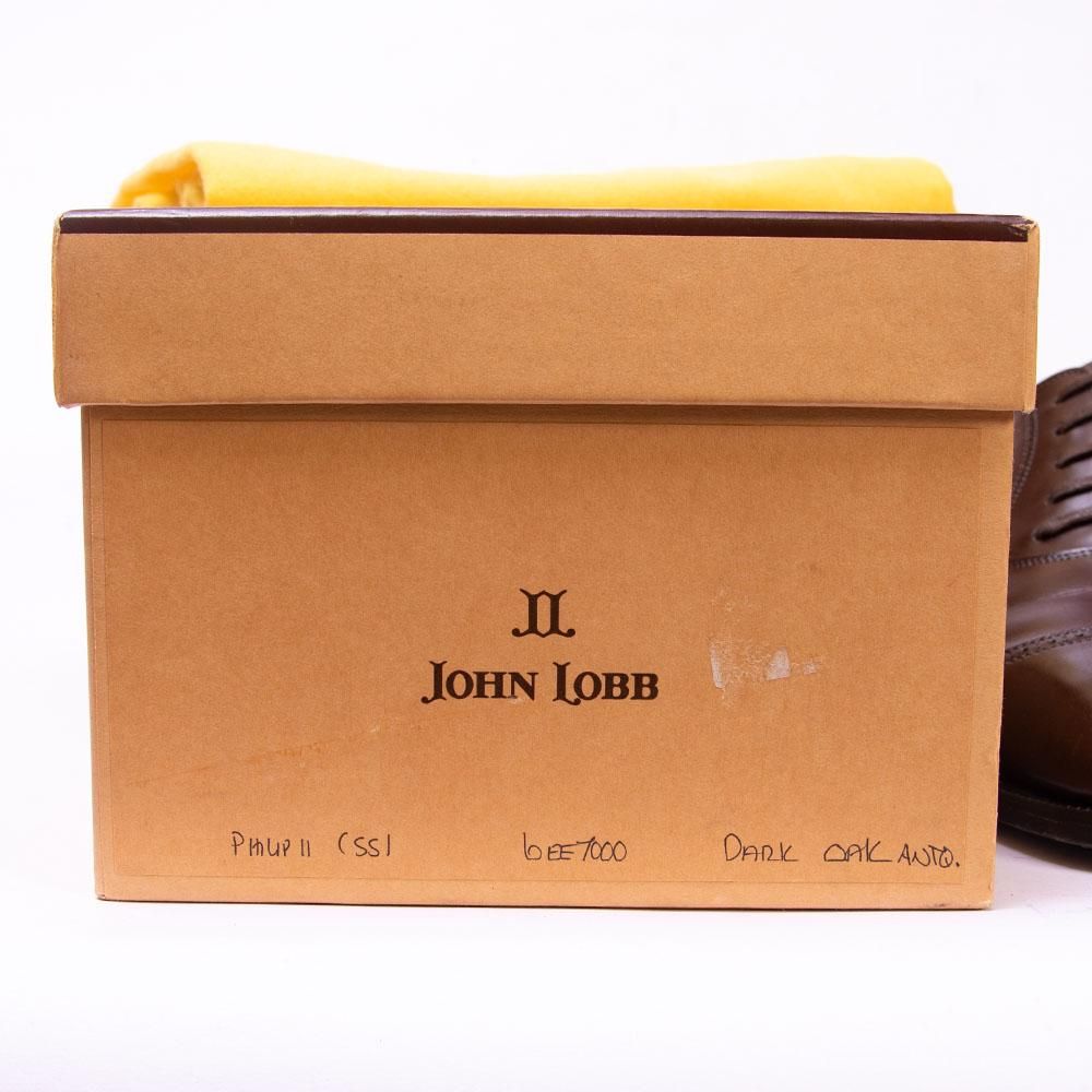 ジョンロブ PHILIP?(フィリップ2)パンチドキャップトゥ ダークオーク