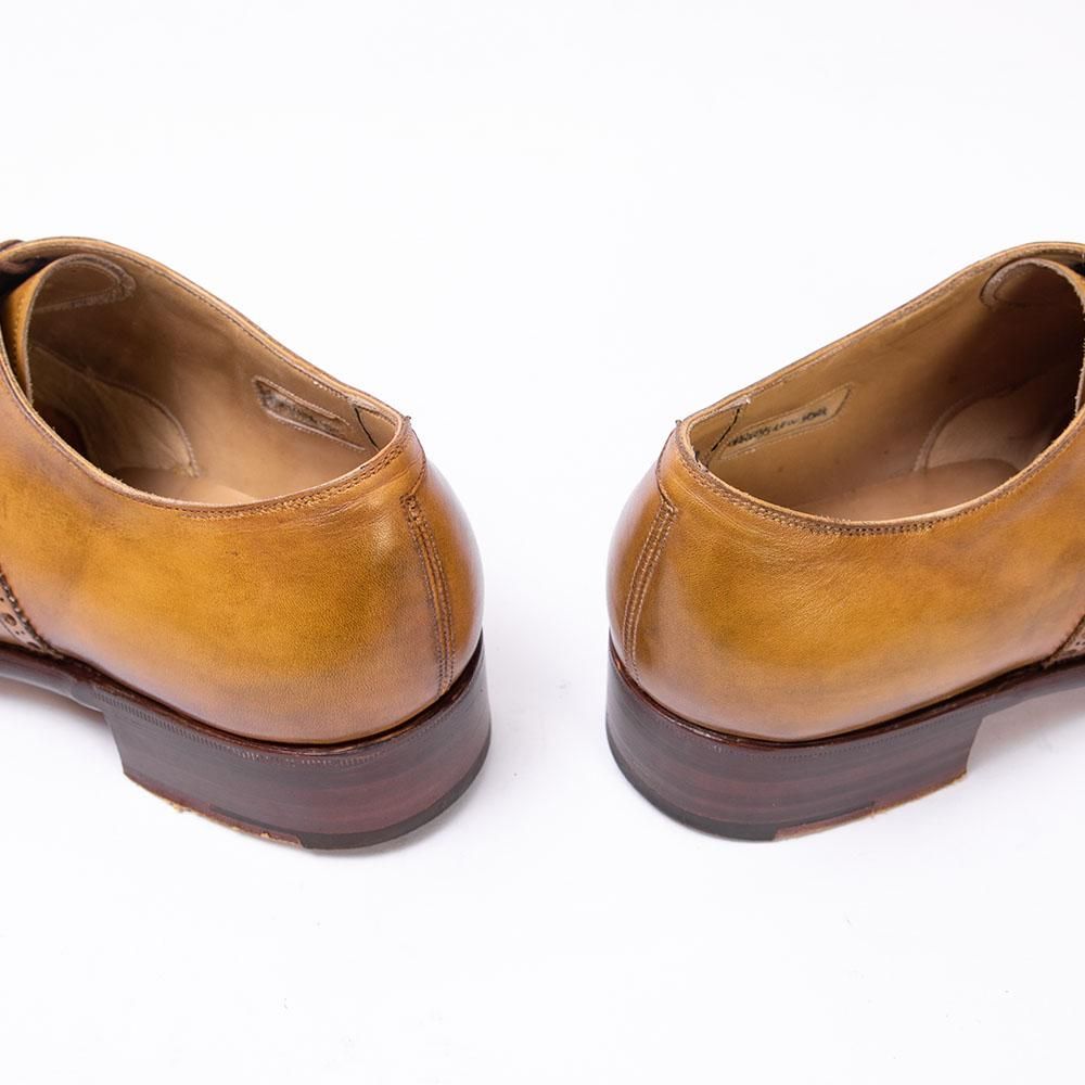 シルバノ ラッタンジ ASQUIT セミブローグ ライトブラウン ハンド