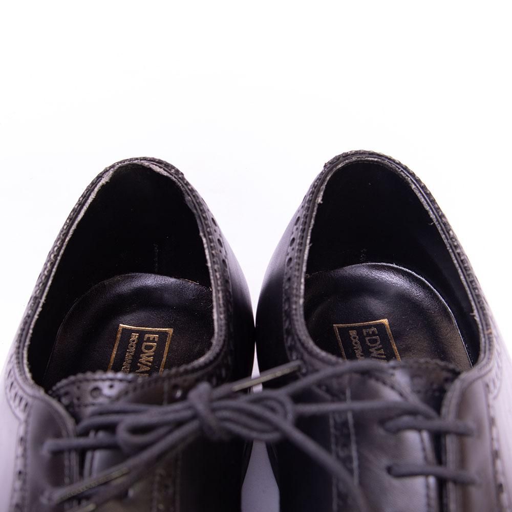 エドワードグリーン CARDIFF(カーディフ)外羽根セミブローグ ブラック