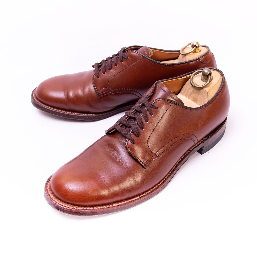 オールデン 53713 プレーントゥ ブラウン ミリタリーラスト サイズ9D - 中古革靴販売|革靴の通販ラスタイルシューズショップ