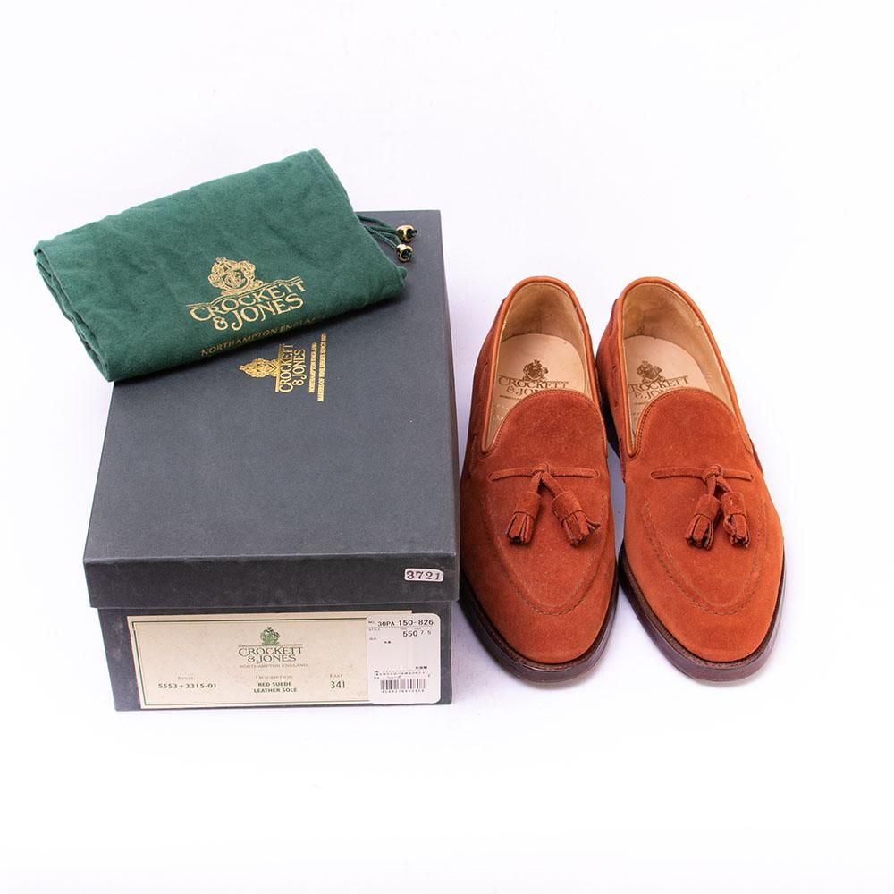 Paul Smith × Crocket & Jones ローファー クロケット＆ジョーンズ コインローファー ネイビー Paul Smith