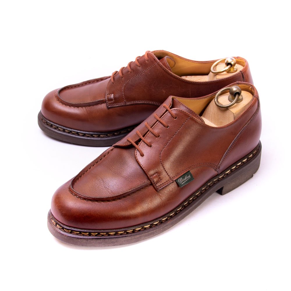 パラブーツ CHAMBORD(シャンボード)Uチップ マロン サイズ7 - 中古革靴