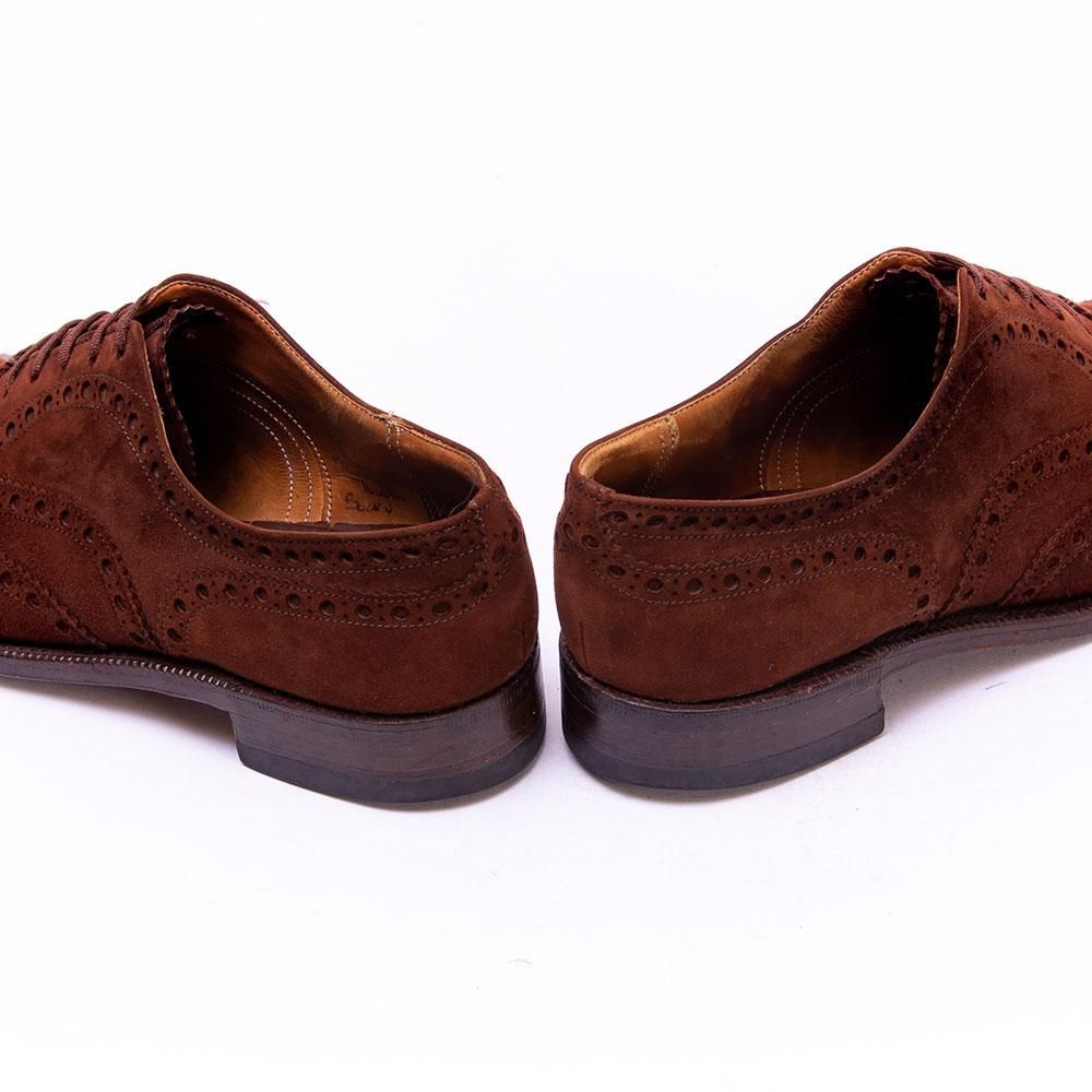 チャーチ BURWOOD(バーウッド)フルブローグ スエード ブラウン 3都市