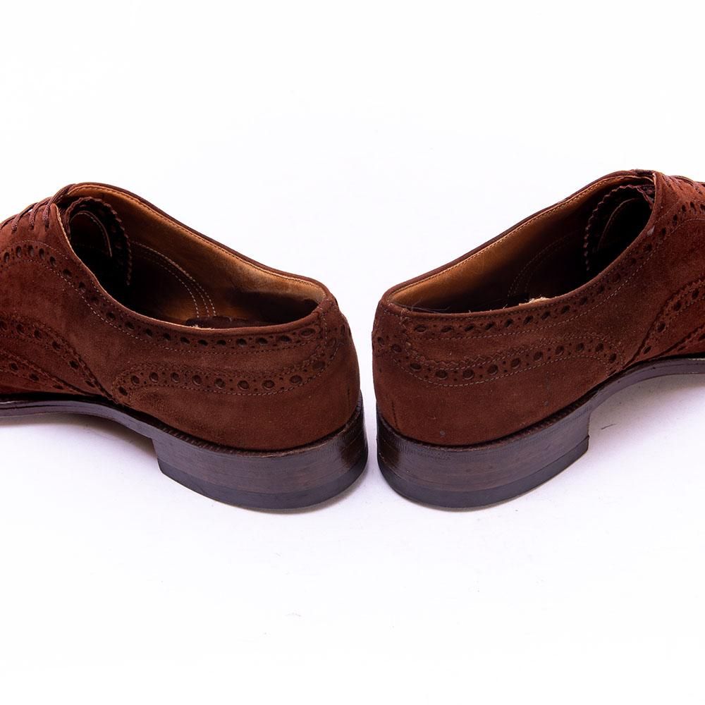 チャーチ BURWOOD(バーウッド)フルブローグ スエード ブラウン 3都市