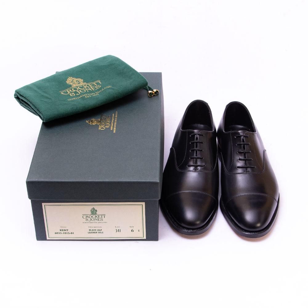 美品■クロケット&ジョーンズ【26.5】KENT ストレートチップ 革靴 黒 Crockett&Jones/クロケット&ジョーンズ ストレートチップ