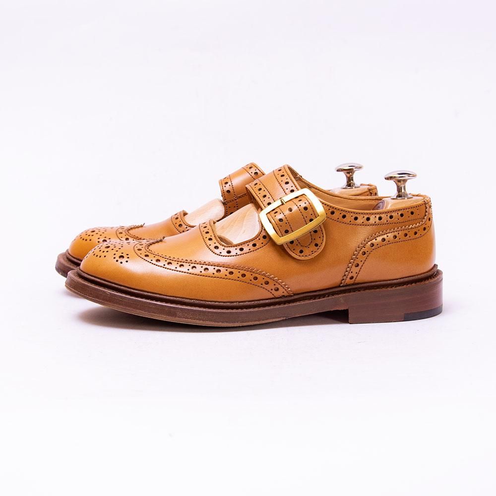 Tricker's トリッカーズ メリージェーン シングルモンク シューズ