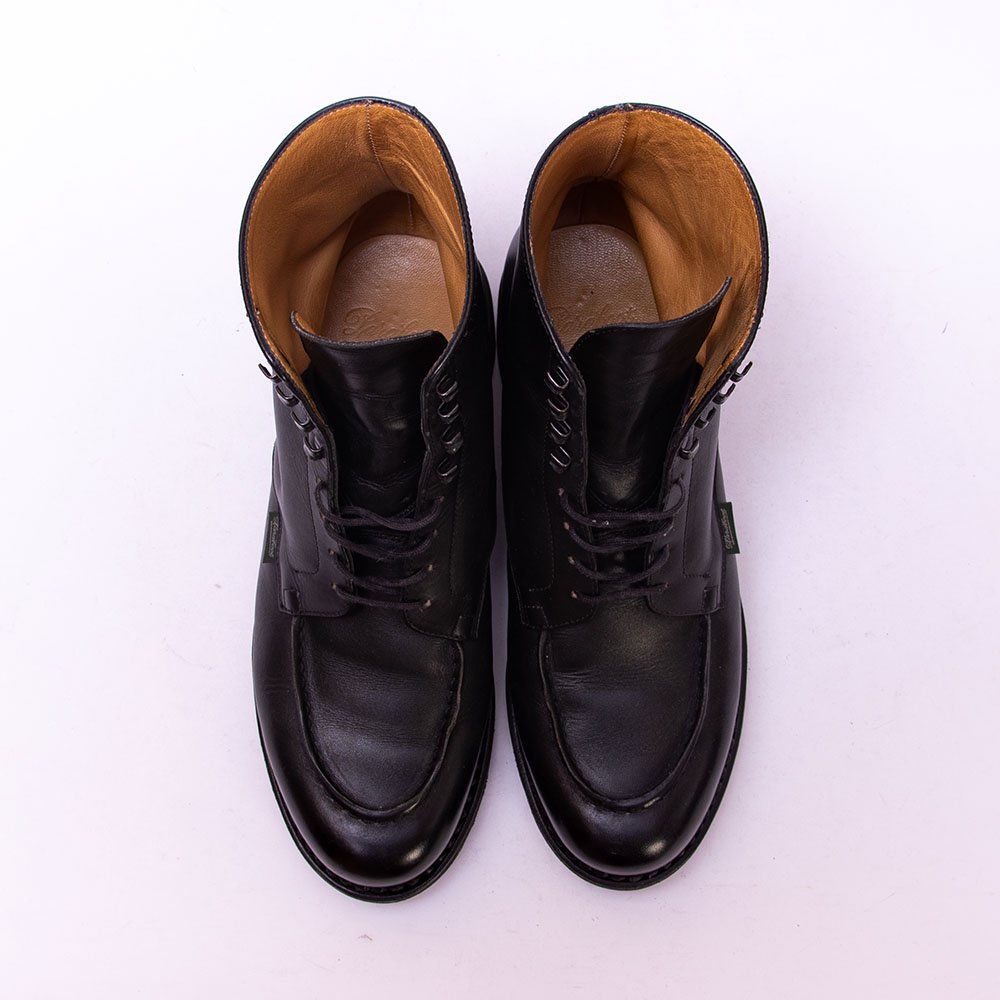 パラブーツ BEAULIEU(ボーリュー)Uチップブーツ シャンボード ブーツ版 ブラック サイズ7 -  中古革靴販売|革靴の通販ラスタイルシューズショップ