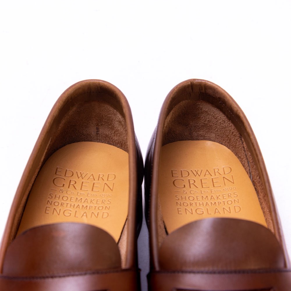 エドワードグリーン DUKE(デューク)コインローファー ダークオーク アンラインド サイズ5.5E - 中古革靴販売|革靴の通販ラスタイルシューズ ショップ