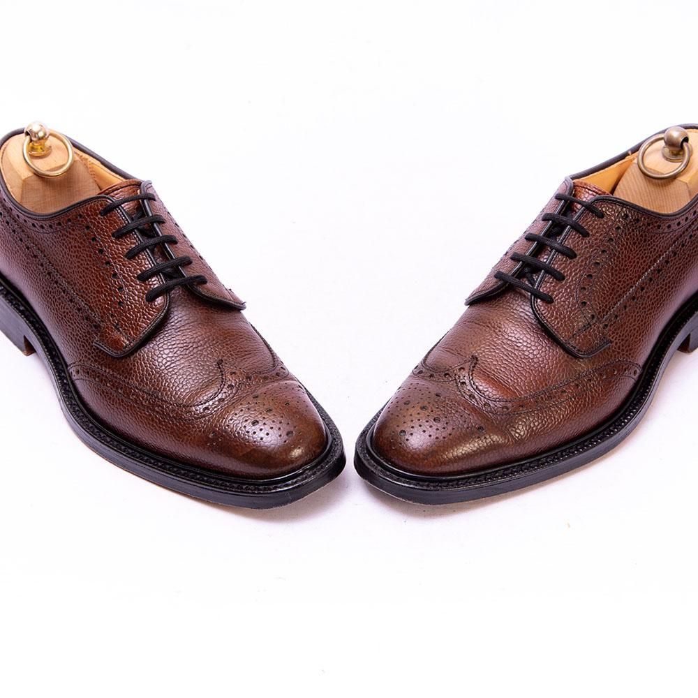 上等な Church´s チャーチ GRAFTON ウイングチップレザーシューズ 80F