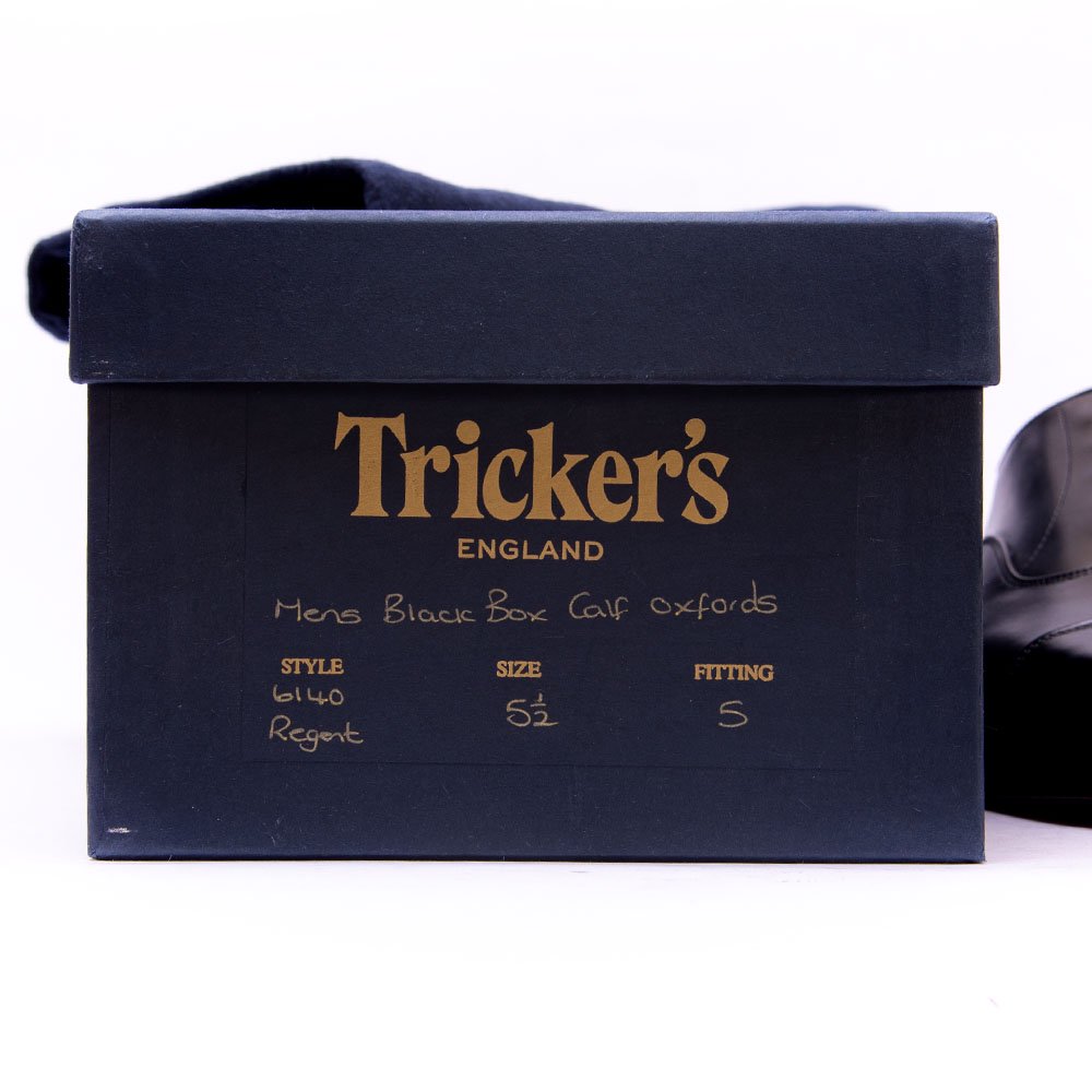トリッカーズ 6140 REGENT(リージェント) ストレートチップ ブラック 1829コレクション サイズ5.5Fitting5