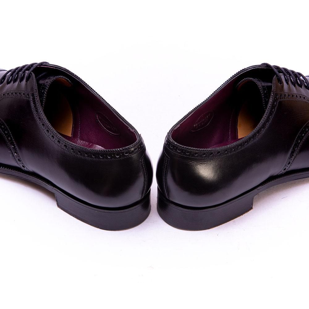 エドワードグリーン 外羽根セミブローグ ブラック ラルフローレン別注