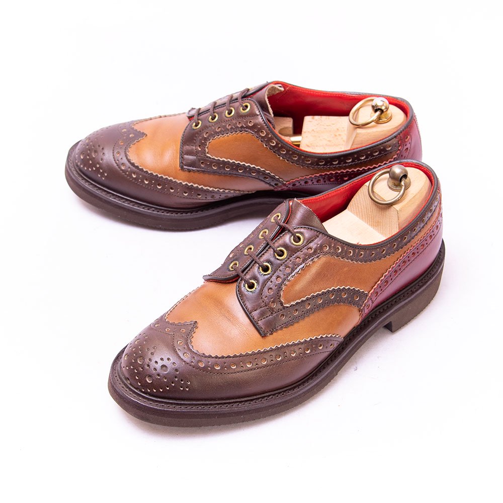 トリッカーズ M6973 ウィングチップ コンビ クレイジーパターン サイズ7Fitting5 中古革靴販売|革靴の通販ラスタイルシューズショップ