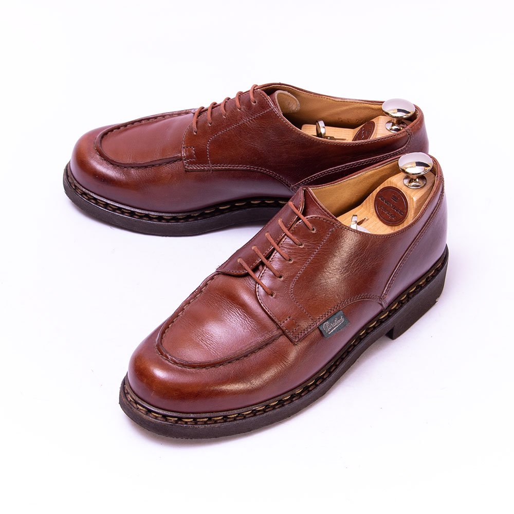 パラブーツ CHAMBORD(シャンボード)Uチップ マロン サイズ5 - 中古革靴 