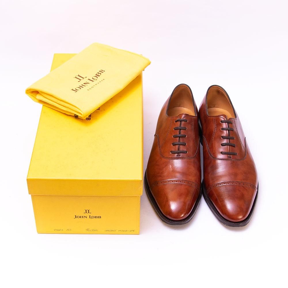 ジョンロブ PHILIP(フィリップ)2 パンチドキャップトゥ チェスナット