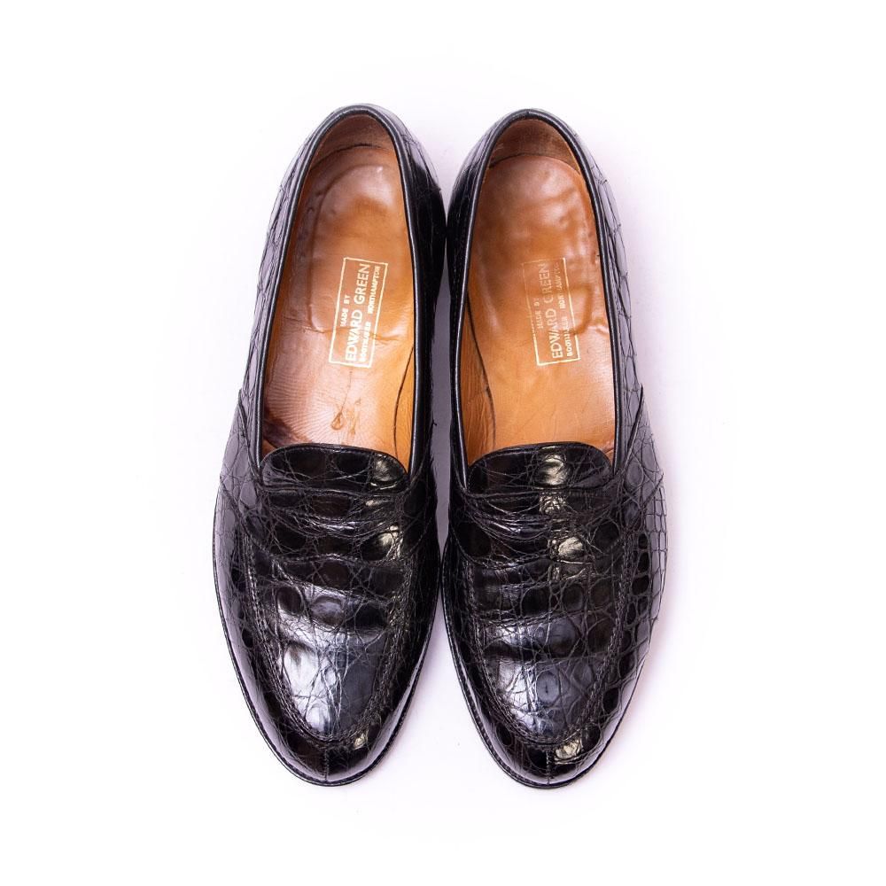 エドワードグリーン コインローファー フルサドル 囲いロゴ 旧工場