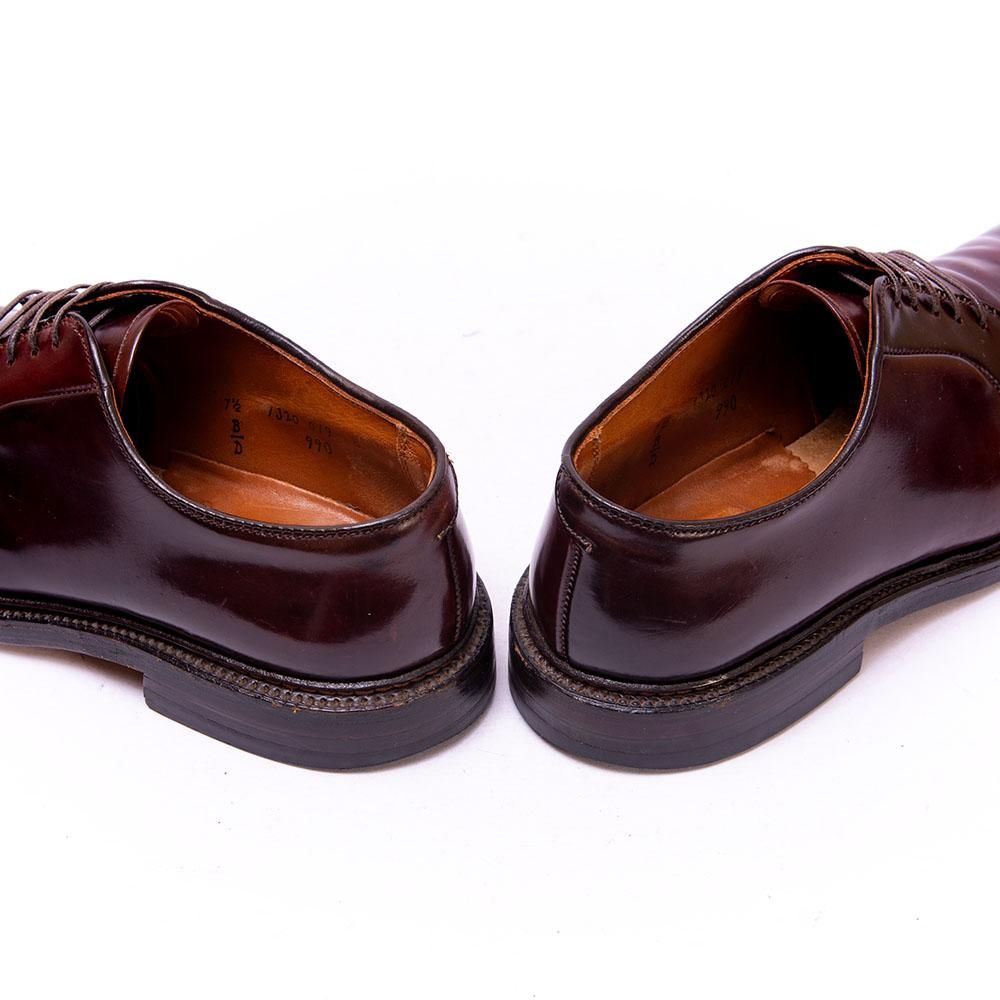 p*o様 オールデン 990 コードバン バーガンディ プレーントゥ 7E Al オールデン 990 プレーントゥ コードバン バーガンディ サイズ