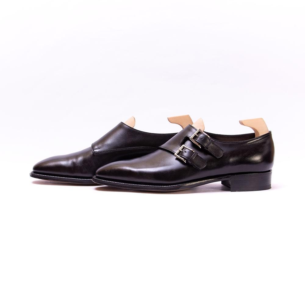 極美品 ジョンロブ チャペル ビジネスシューズ ダブルモンク 黒 8.5 27 ジョンロブ CHAPEL(チャペル)ダブルモンク ブラック