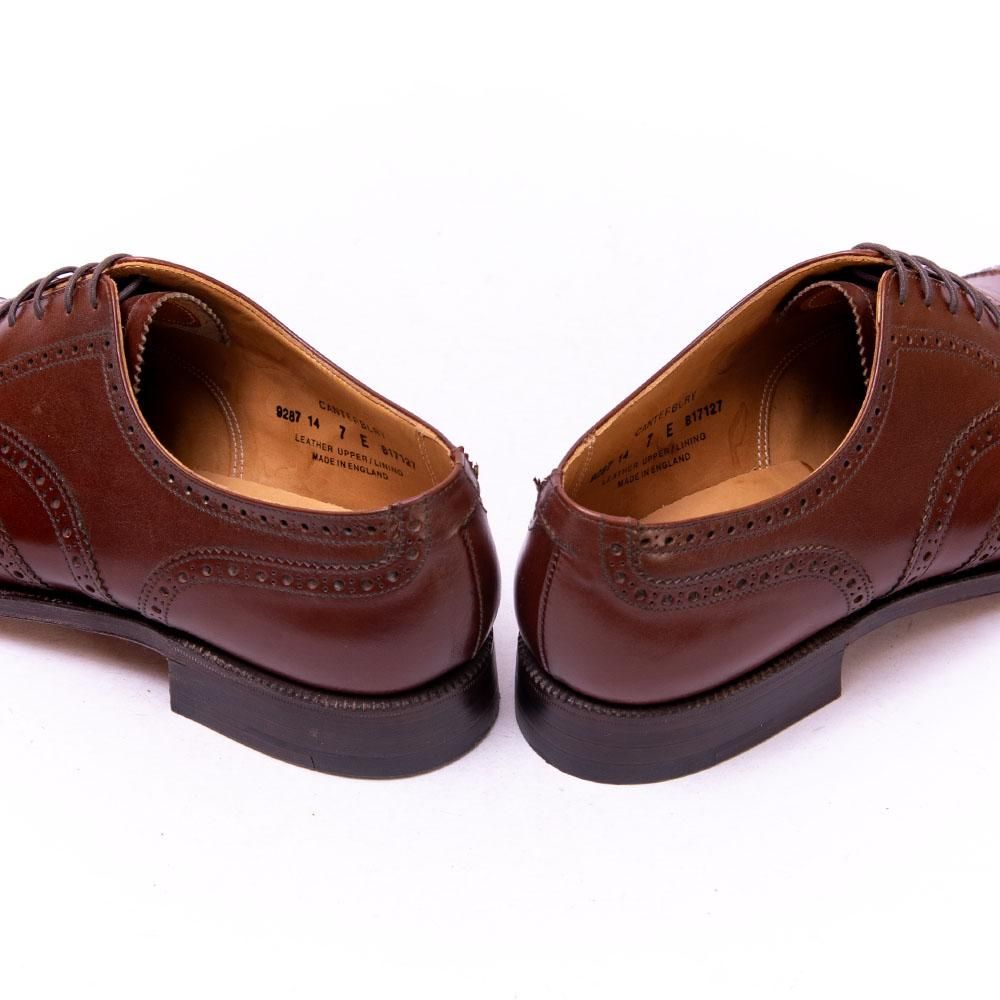 選べる2個セット クロケットアンドジョーンズ Canterbury 黒 7 1/2E