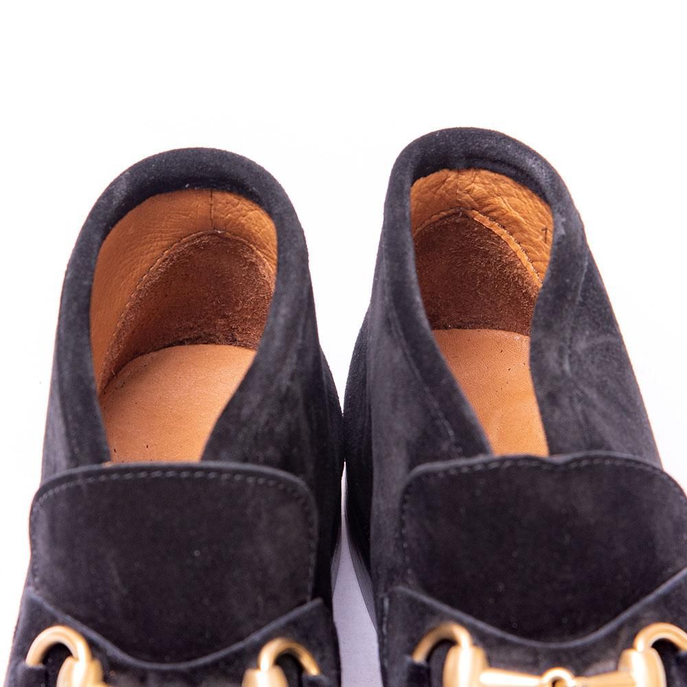 グッチ ビット チャッカブーツ ブラック スエード サイズ35C - 中古