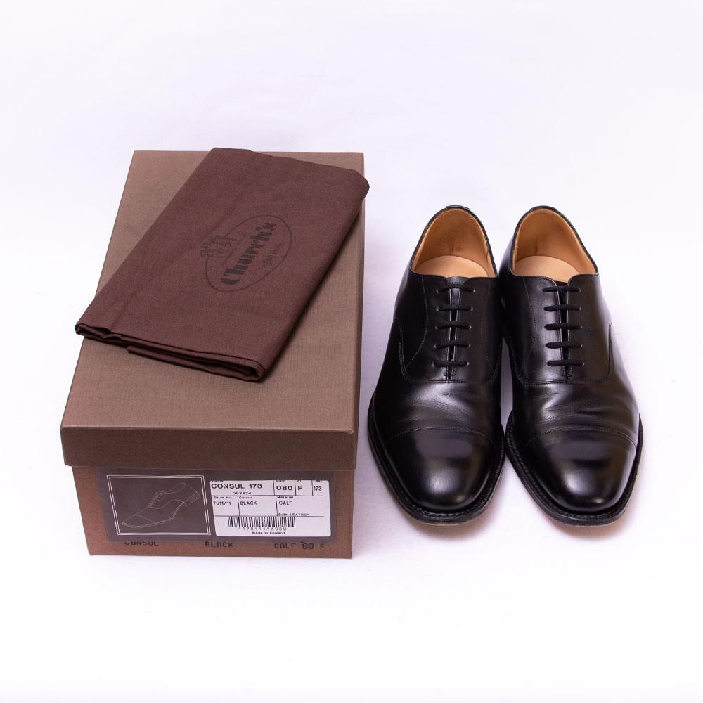 チャーチ CONSUL(コンサル)ストレートチップ 内羽根 ブラック