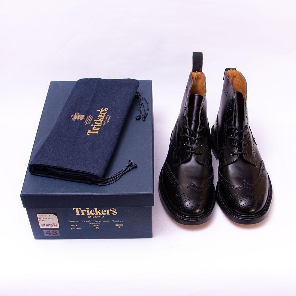 【Tricker’s 】ウィングチップ カントリーブーツ UK8.5 Tricker's トリッカーズ カントリーブーツ ストウ ウィング
