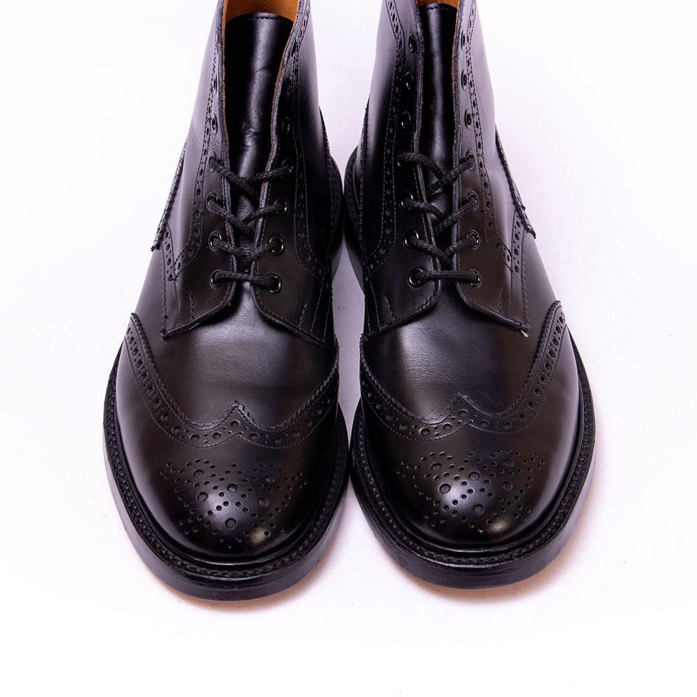 トリッカーズウィングチップM25088.5 トリッカーズ M2508 カントリーブーツ ウィングチップ ブラック